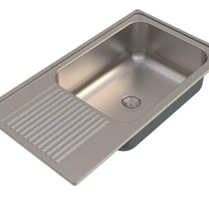 Carysil Vogue Single Bowl With Drainer Matt Finish (36X20X9)