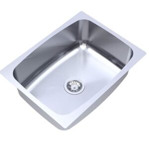 Carysil Elegance Single Bowl Glossy Finish Kitchen Sink (24X18X9)