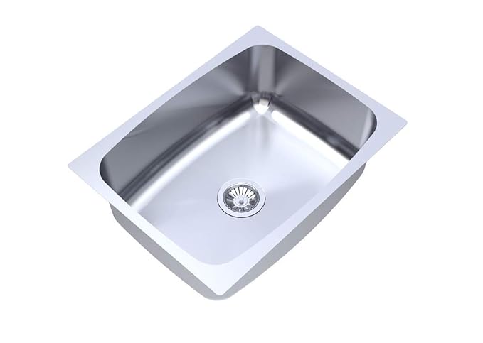 Carysil Elegance Single Bowl Glossy Finish Kitchen Sink (24X18X9)