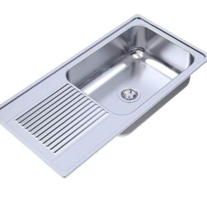Carysil Vogue Single Bowl With Drainer Glossy Finish (40X20X9)