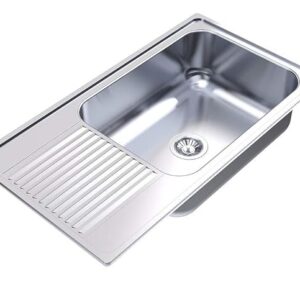 Carysil Vogue Single Bowl With Drainer Glossy Finish (36X20X9)