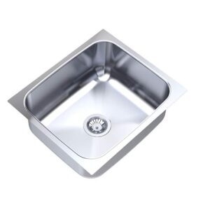 Carysil Elegance Single Bowl Glossy Finish Kitchen Sink (21X18X8)