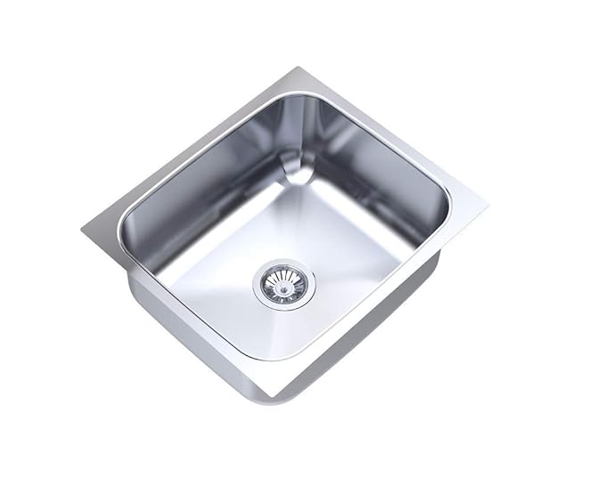 Carysil Elegance Single Bowl Glossy Finish Kitchen Sink (21X18X8)
