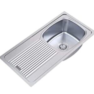 Carysil Vogue Single Bowl With Drainer Glossy Finish (27X18X7)