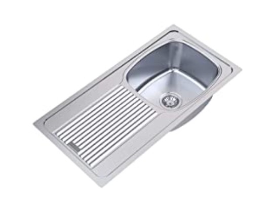Carysil Vogue Single Bowl With Drainer Glossy Finish (27X18X7)