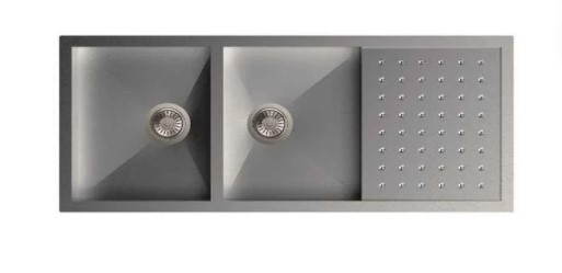 Carysil Polo Single Double Bowl With Drainer (46X20X9)