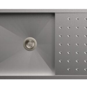 Carysil Polo Single Double Bowl With Drainer (36X20X8)