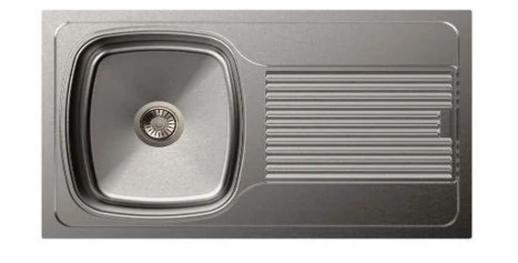 Carysil Vogue Single Bowl With Drainer Matt Finish (34X20X8)