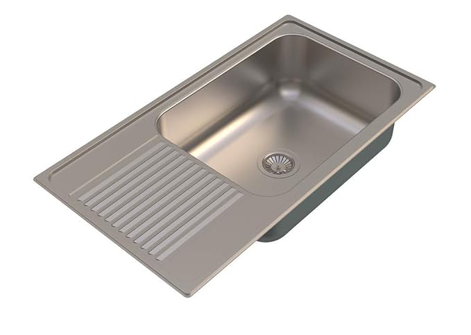 Carysil Vogue Single Bowl With Drainer Matt Finish (36X20X8)