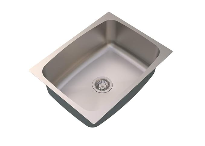 Carysil Elegance Single Bowl Matt Finish Kitchen Sink (24X18X9)
