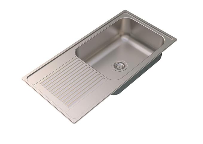 Carysil Vogue Single Bowl With Drainer Matt Finish (40X20X9)