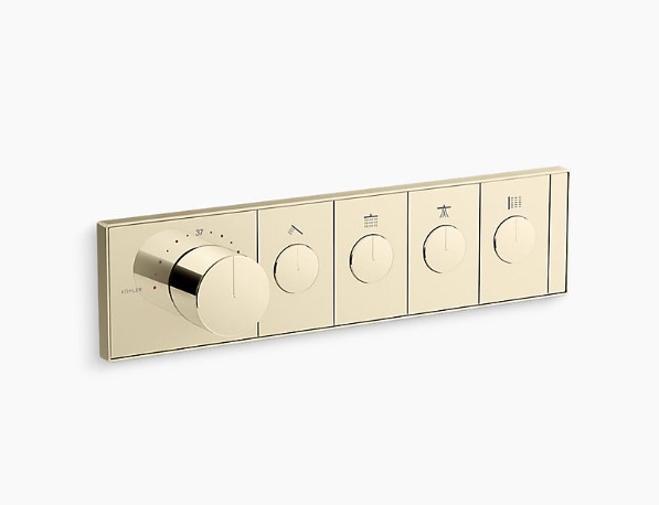 Anthem™ Four-outlet recessed mechanical thermostatic valve control