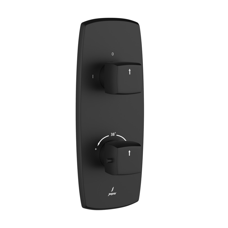 Aquamax Thermostatic Shower Mixer - Black Matt