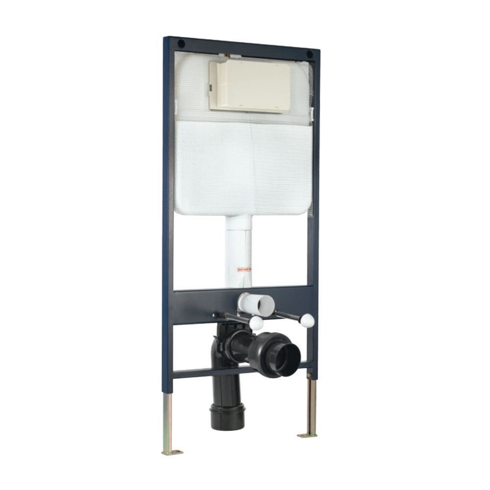 Single Piece Slim Concealed Cistern with Floor Mounting Frame