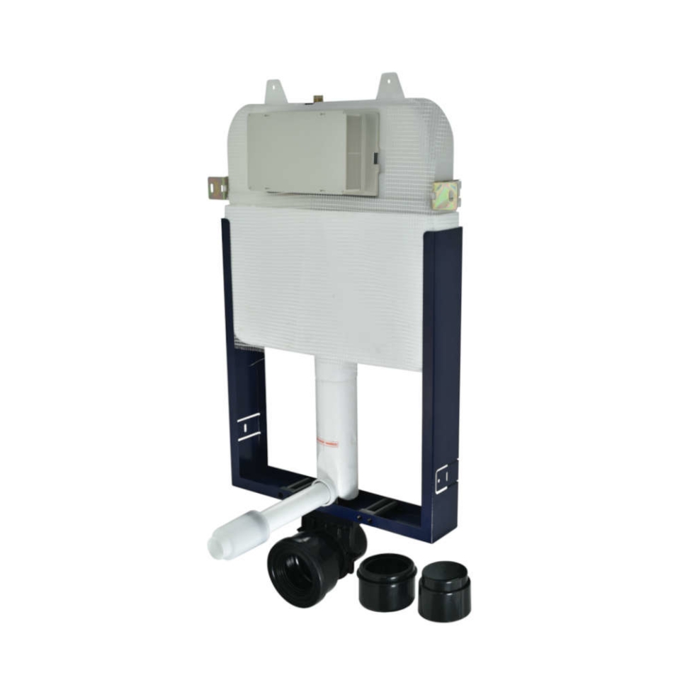 Single Piece Slim Concealed Cistern with Wall Mounting Frame