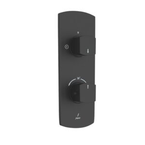 Aquamax Thermostatic Shower Mixer - Black Matt
