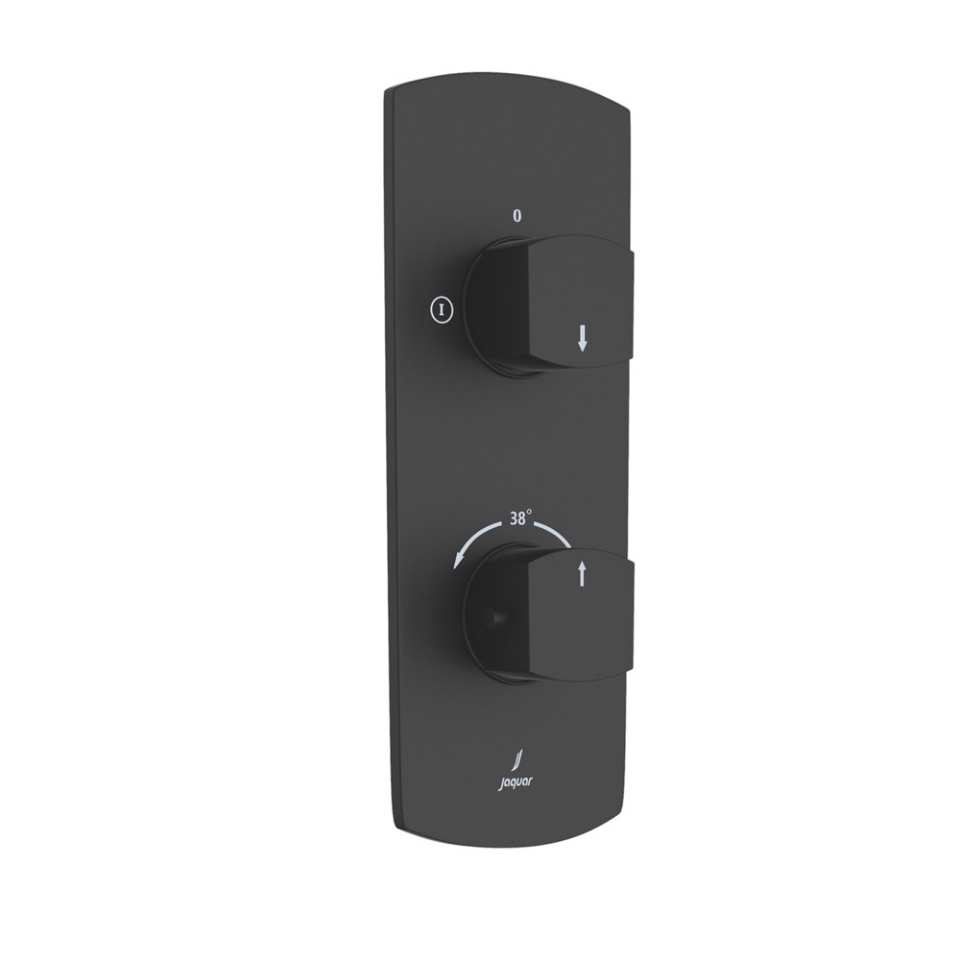 Aquamax Thermostatic Shower Mixer - Black Matt
