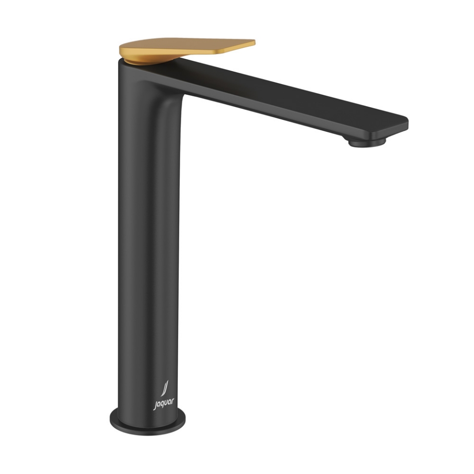 Single Lever Tall Boy - Lever: Gold Matt PVD | Body: Black Matt