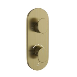 Aquamax Thermostatic Shower Mixer - Antique Bronze