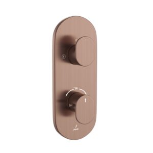 Aquamax Thermostatic Shower Mixer - Antique Copper