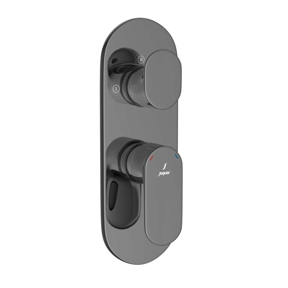 Aquamax Exposed Part Kit of Single Lever Shower Mixer - Black Chrome