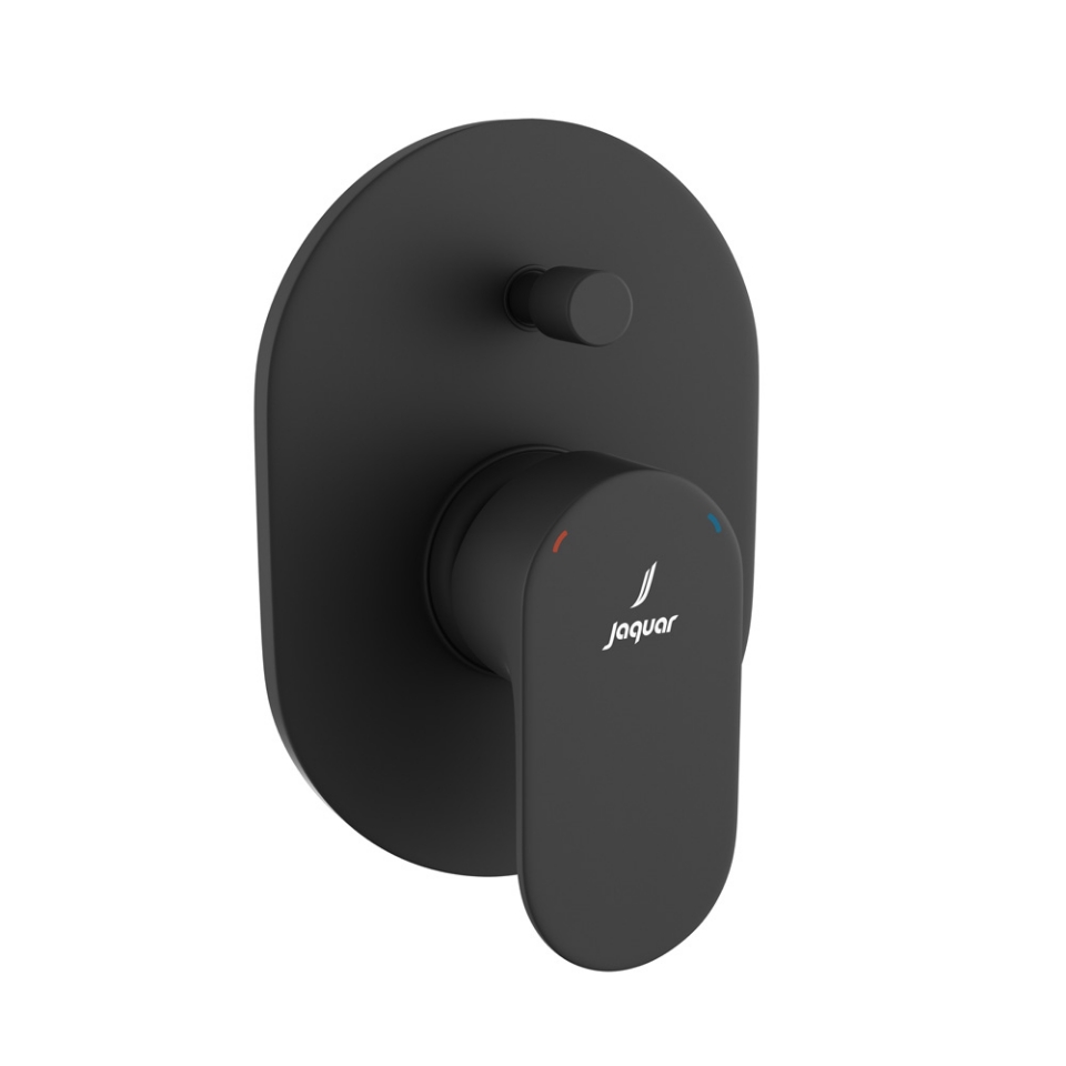 Single Lever Exposed Part Kit of Diverter - Black Matt