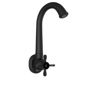 Sink Cock with Regular Swinging Spout (Wall Mounted Model) with Wall Flange