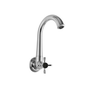 Sink Cock with Regular Swinging Spout (Wall Mounted Model) with Wall Flange