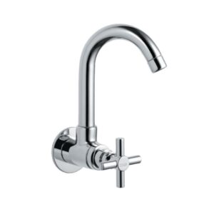 Sink Cock with Swinging Spout (Wall Mounted Model) with Wall Flange