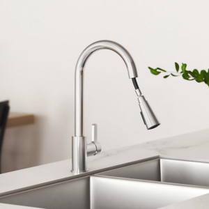 Atom™ Pull-down kitchen sink faucet with two-function sprayhead