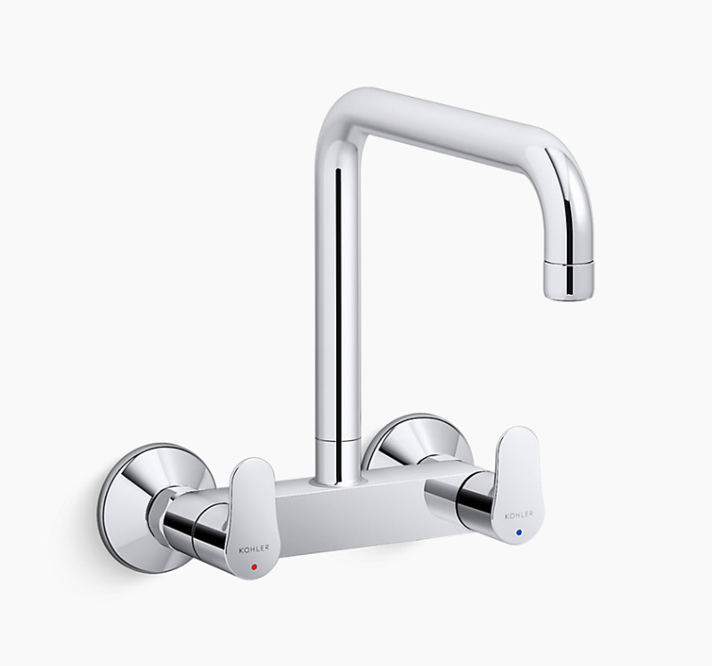 July™ Two-hole wall-mount kitchen sink faucet