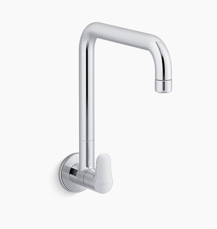 July™ One-hole wall-mount kitchen sink faucet, cold only