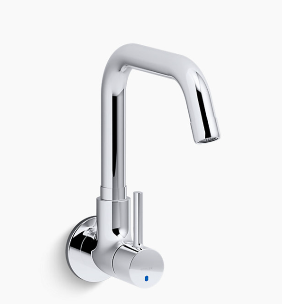 Cuff™ Single-handle wall-mount kitchen sink faucet, cold-only