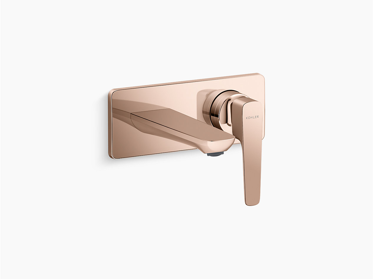 Aleo+™ Wall-mount bathroom sink faucet, 9.0 lpm