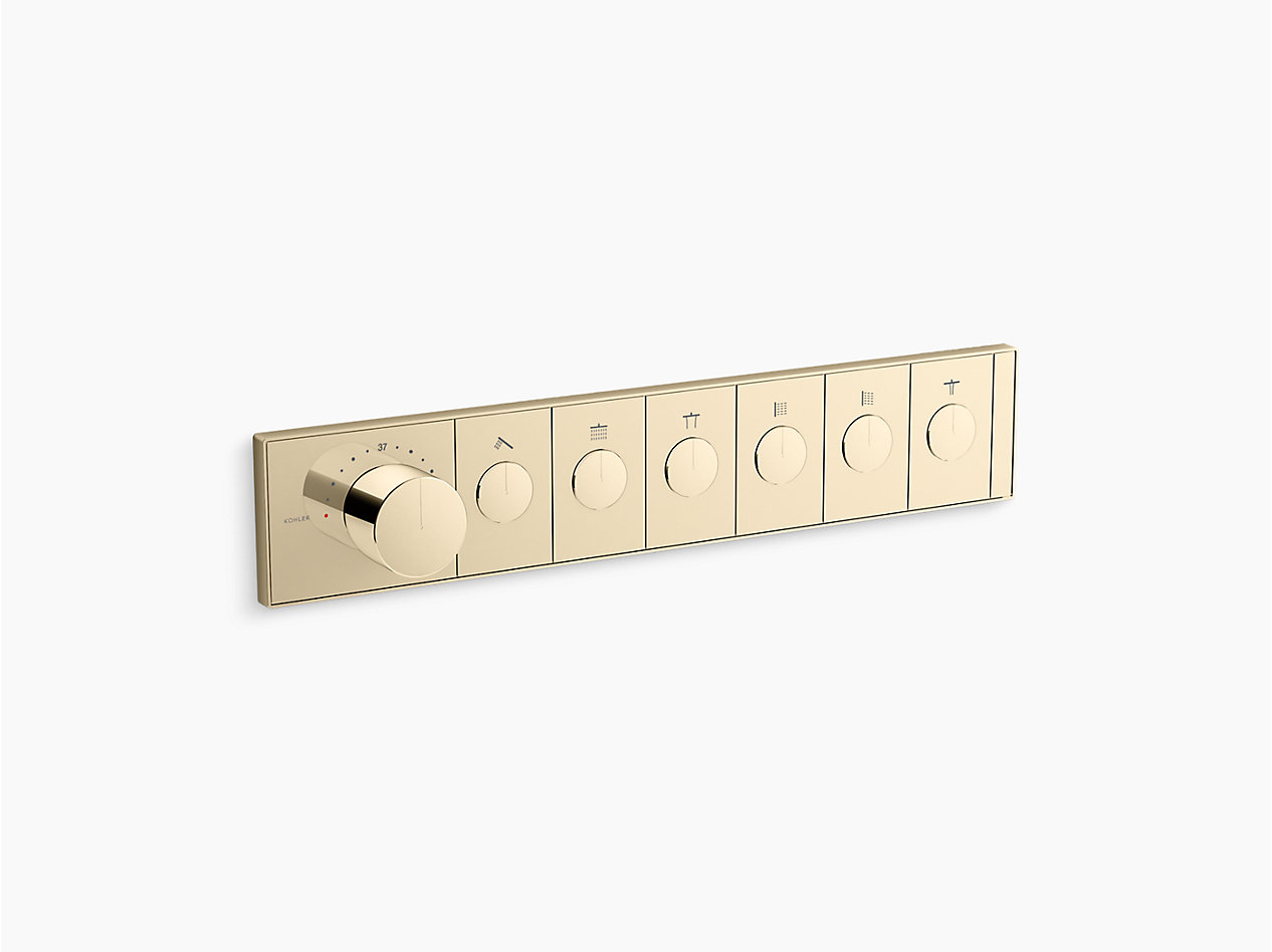 Anthem™ Six-outlet recessed mechanical thermostatic valve control