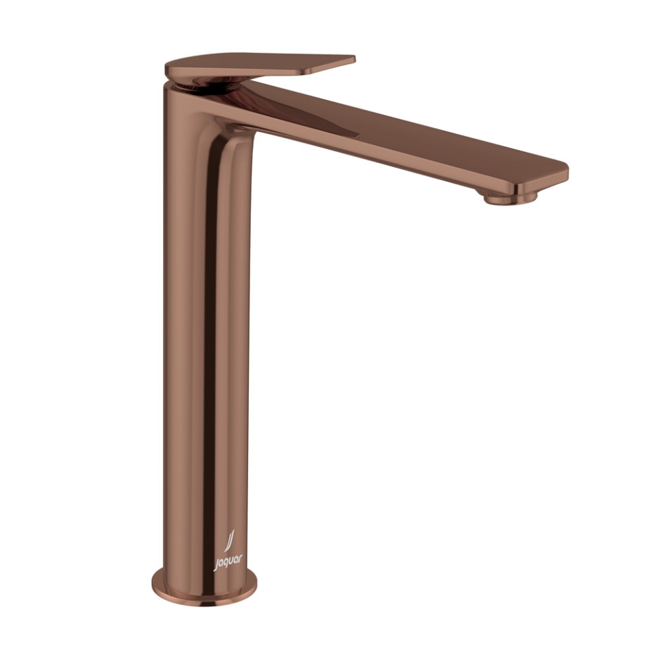 Single Lever Tall Boy Basin Mixer – Blush Gold Bright PVD